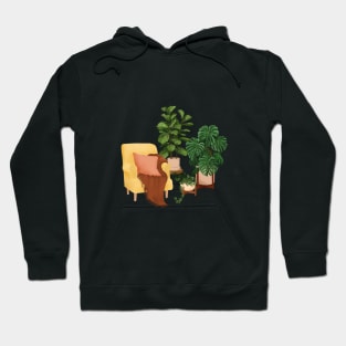 House Plants Illustration 30 Hoodie